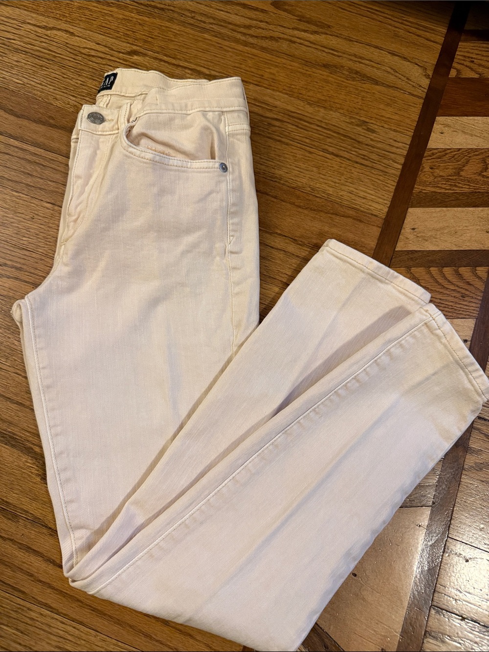 Women’s Cream mid-Rise Skinny Jeans